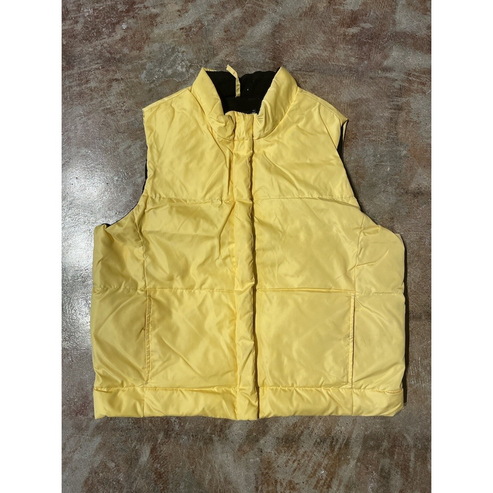 Vintage Gap 1999 The‎ Warmest Vest Down Puffer Vest in Yellow Women's Sz L